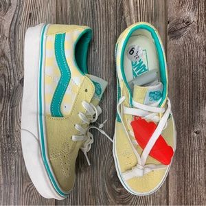 Vans SK8 Low Checkerboard Banana Cream Women's Size 6.5